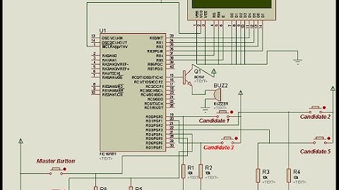 electronic voting machine Using PIC Microcontroller