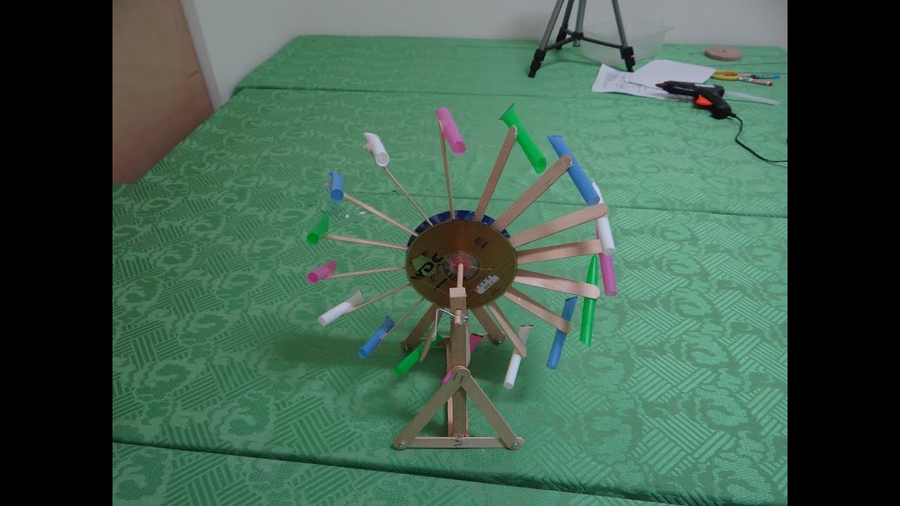 秋雲的科學遊戲 筒車製作圖解 Youtube