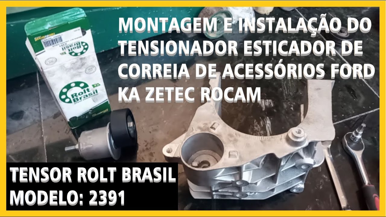 Como Instalar Tensionador Esticador Da Correia De Acessórios Ford Ka Zetec Rocam