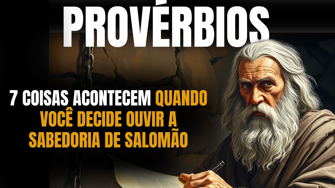 7 COISAS ACONTECEM QUANDO VOCÊ DECIDE OUVIR A SABEDORIA DE SALOMÃO
