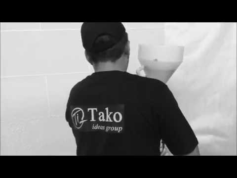 Жидкий Травертин от Tako Ideas Group. Нанесение.