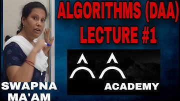 Algorithms (DAA) Lecture # 1