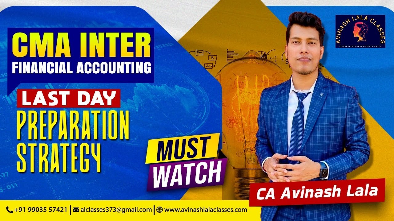 CMA Inter Financial Accounting Strategy For June 25 | Must Watch| CA ...
