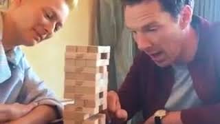 #BenedictCumberbatch and Tilda Swinton played Jenga