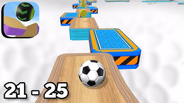 Going Balls - All Levels 21 to 25 Gameplay Walkthrough (Android / iOS)