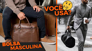 O que um homem carrega na bolsa?