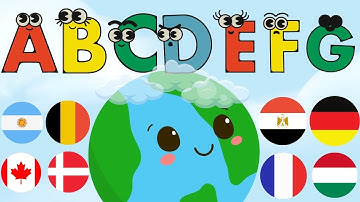 🌍 ABC Countries Song | Learn the Alphabets with Country Names and Flags! 🎶