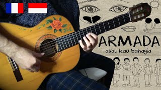 『Asal Kau Bahagia』(Armada) meets french flamenco gypsy guitarist | fingerstyle foreign cover gitar