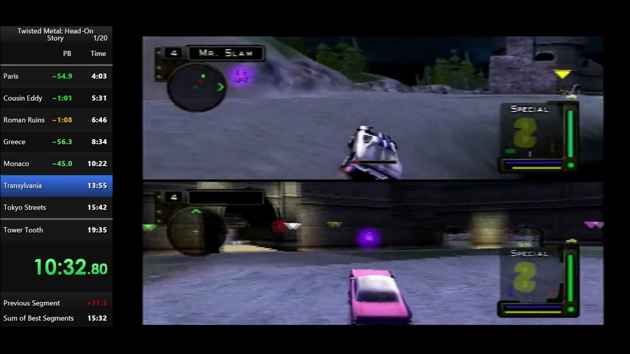 Twisted Metal Head-On Speedrun, Co-op Hard (