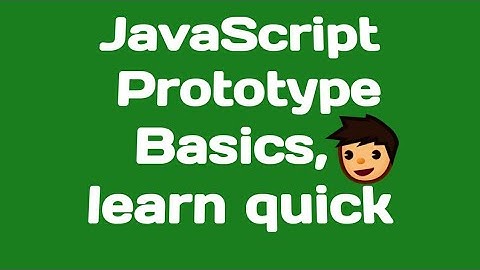 Basic Prototype Inheritance | Advanced Javascript