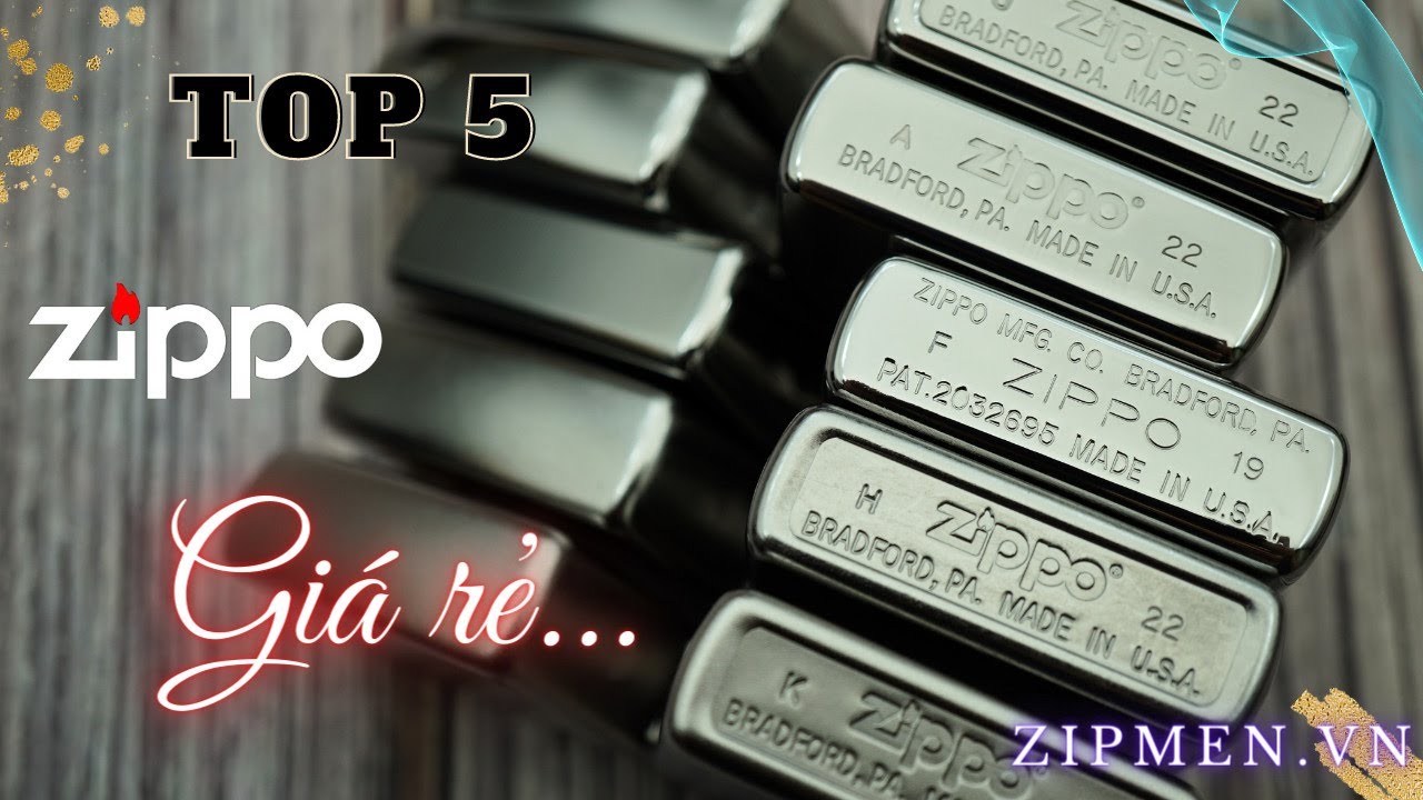 Top 5 mẫu bật lửa zippo USA chính hãng siêu bền giá rẻ | Zippo