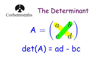 The Determinant of a 2x2 Matrix - Corbettmaths