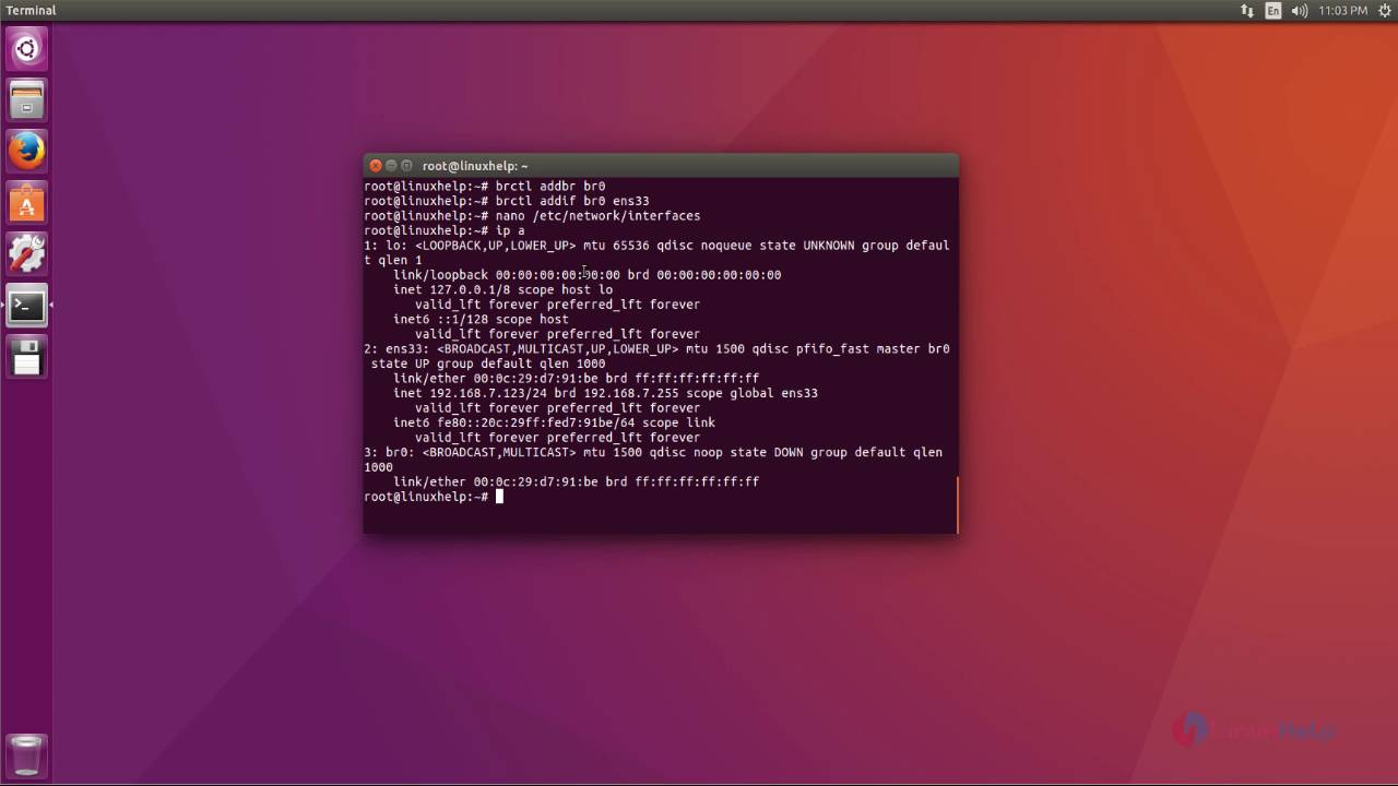 ubuntu virtualbox edit network interface settings in ubuntu