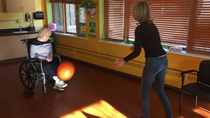 Mom and I playing ball