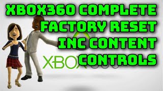 How to factory reset your XBox 360 inc. content controls