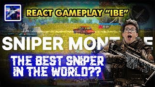REACT GAMEPLAY 'ibeS' THE BEST SNIPER IN THE WORLD ?? - PUBG MOBILE INDONESIA