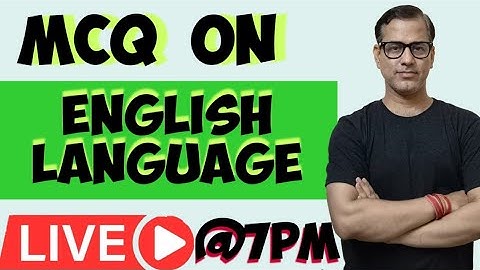 MCQ on English Language | English Paper - 1 MCQ | MCQ Class 10 ICSE | @ Sir Tarun Rupani