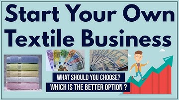 Start Your Own Textile Business Now!!! | Read Disclaimer statement in the description of this video