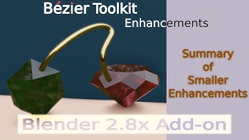Smaller Enhancements in Bézier Toolkit | Blender 2.8x Free Add-on