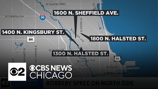 Chicago police investigate robbery spree on North Side