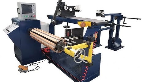 Semi-Automatic Wire Winding Machine for distribution transformer with paper strip winding