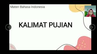 Kelas 1 Bahasa Indonesia 16 Kalimat Pujian