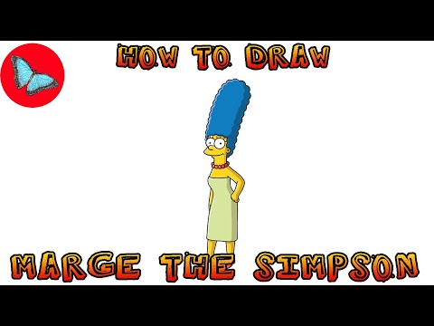How To Draw Marge From The Simpson | Drawing Animals