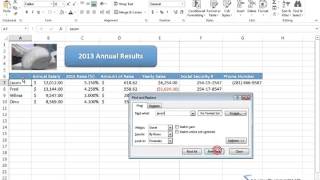 Lesson 35 - Find And Replace Data