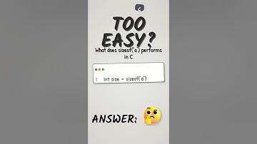 This sizeof Question Traps Even Senior C Devs