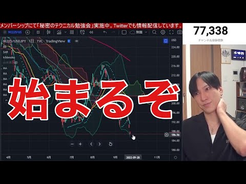 【9/22】FOMCショック。米国株、日本株の急落続くのか？日銀為替介入で1ドル＝140円台まで円高加速。金利急騰でグロース、半導体株弱い。ビットコイン軟調。