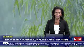SA Weather | Yellow level 4 warning of heavy rains and winds