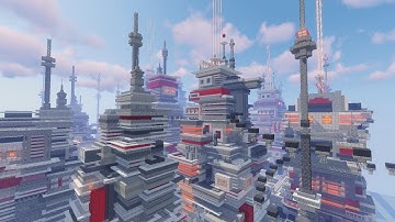 250x250 Minecraft Cyberpunk Lobby & Hub Download +  Timelapse (4k 60 fps)