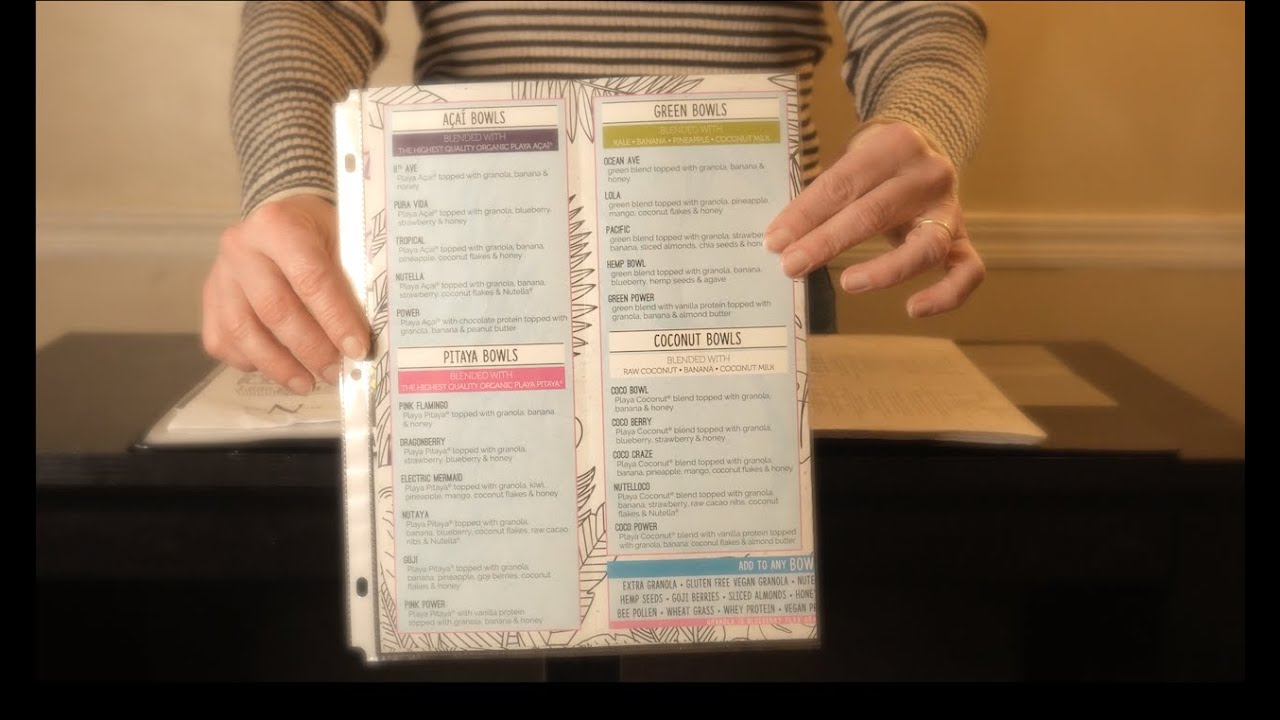 ASMR - Menu Reading - Softly Spoken