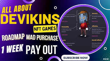 ALL ABOUT DEVIKINS NFT GAMES /ROADMAP/MAD PURCHASE/ 1 WEEK EARNINGS! /CRYPTORNPLAY