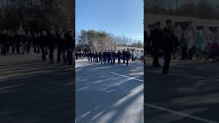 JROTC marching in Xmas parade