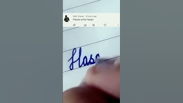Hasan in cursive writing #sanahandwritting #cursivehandwritting #viralshorts #shortsvideo #names