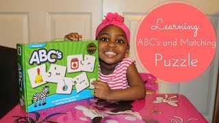 MATCH IT LEARNING THE ALPHABET PUZZLE