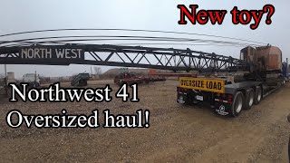 Picking up a Northwest model 41 crawler crane dragline and trucking it back! New shop project
