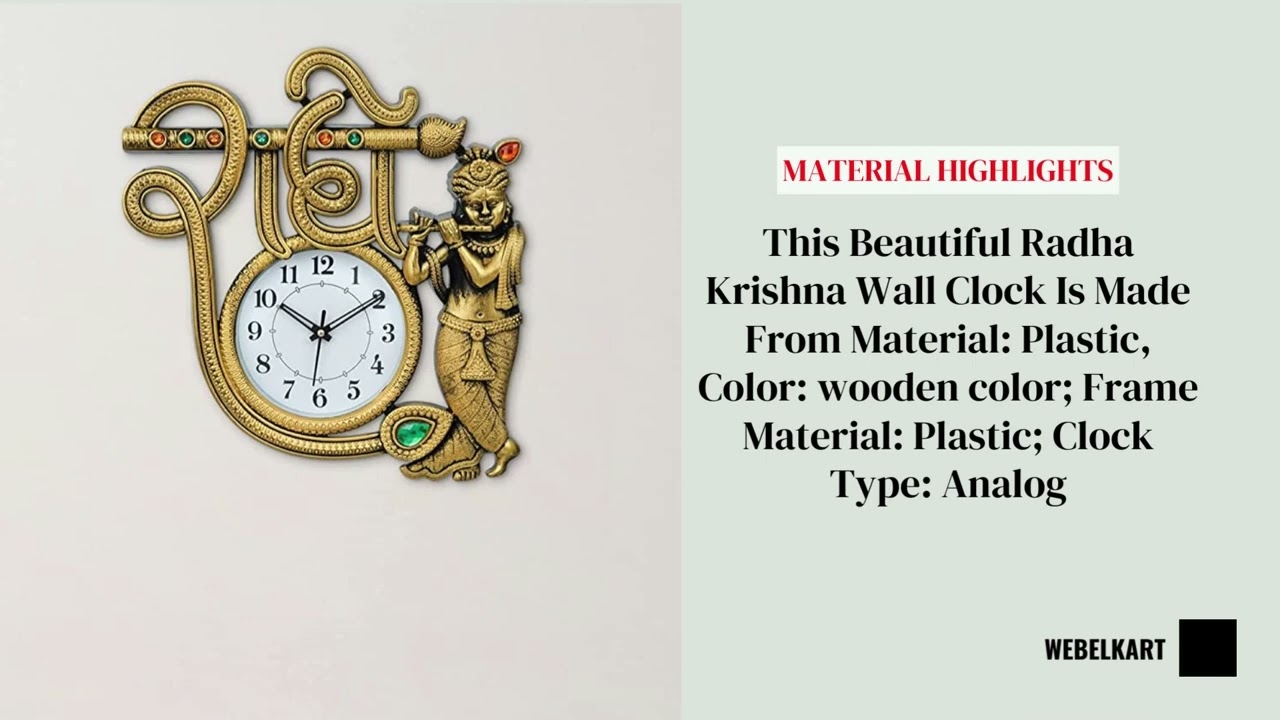 Webelkart Radha Krishna Wall clock