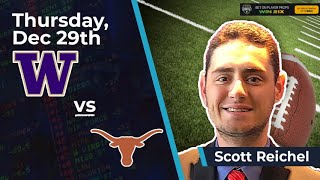 Free NCAAF Betting Pick - Washington Huskies vs Texas Longhorns 2022 Scott s Selections