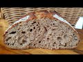 Delicious Airy Brown Sourdough Bread - Full Autolyse Overnight
