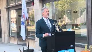 Commissioner Ross Licitra, liaison to county parks speaks at county fall tourism kick-off