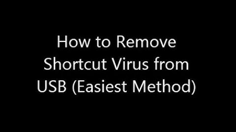 How to Remove Shortcut Virus from USB and Computer - Easiest Method (lnk , wscript.exe virus)