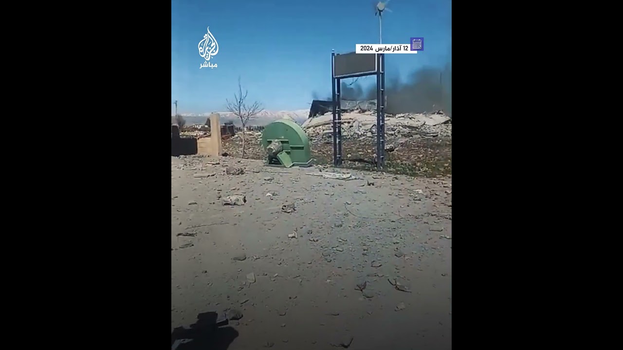 قصف إسرائيلي استهدف طريق بعلبك عند محلة سرعين شمال شرقي لبنان