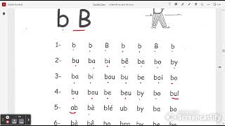 Syllables with B, F, and different consonants