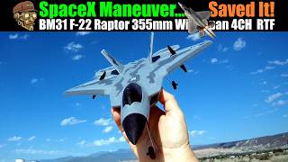 SpaceX Maneuver Saved It! BM31 F22 355mm Wingspan 4CH 6G|3D Twin Brushless Motors Gyro RTF