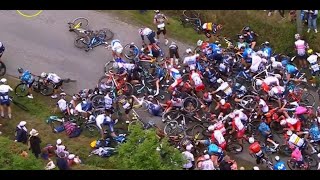 Tour de Francia: impactante caídas de varios ciclista (Julian Alaphilippe se lleva la primera etapa)