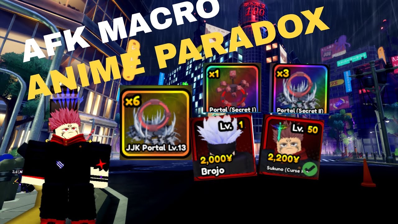 ANIME PARADOX MACRO USING MOBILE