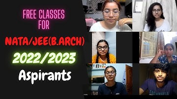 FREE CLASSES FOR 2022/2023 NATA/JEE(B.ARCH) ASPIRANTS I CRACK ARCHITECTURE ENTRANCE EXAMS WITH SSAC