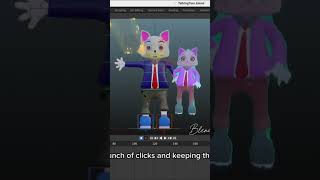 X mirror Animation of a character in Blender #tutorial #animation #blender3d
